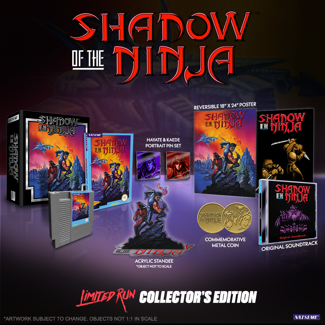 Shadow of the Ninja Nintendo NES Limited Run Re-Release Brand New