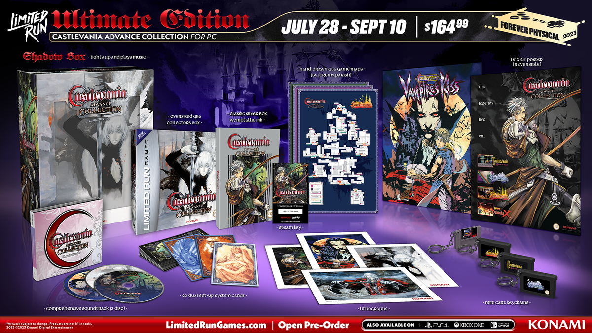 Castlevania Advance Collection (Dracula X Cover) (Limited Run Games) (PS4 Playstation 4 Castlevania Advance Collection (Dracula X Cover) (Limited Run Games) (PS4 Playstation 4