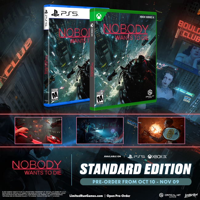 Nobody Wants to Die Standard Edition (PS5, Xbox)