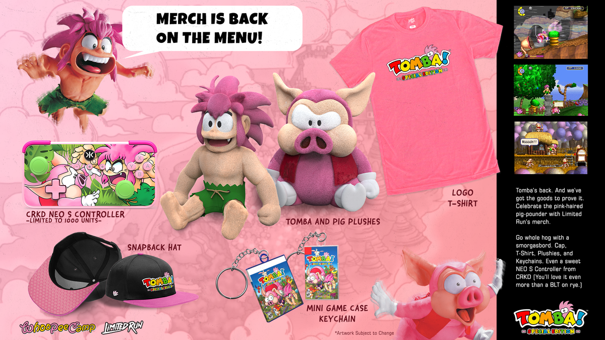 Tomba! Special Classic Edition Switch Limited Run Games New (Multi-Language/Plat Tomba! Special Classic Edition Switch Limited Run Games New (Multi-Language/Plat