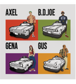 Crazy Taxi Enamel Taxi Pin Set