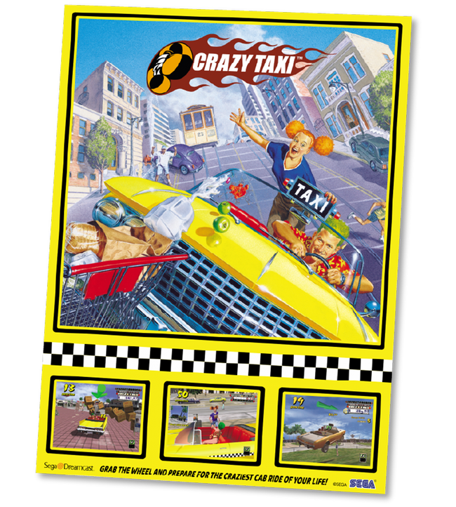Crazy Taxi Poster
