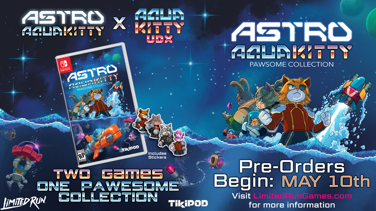 Astro Aqua Kitty Pawsome Collection (Switch) – Limited Run Games