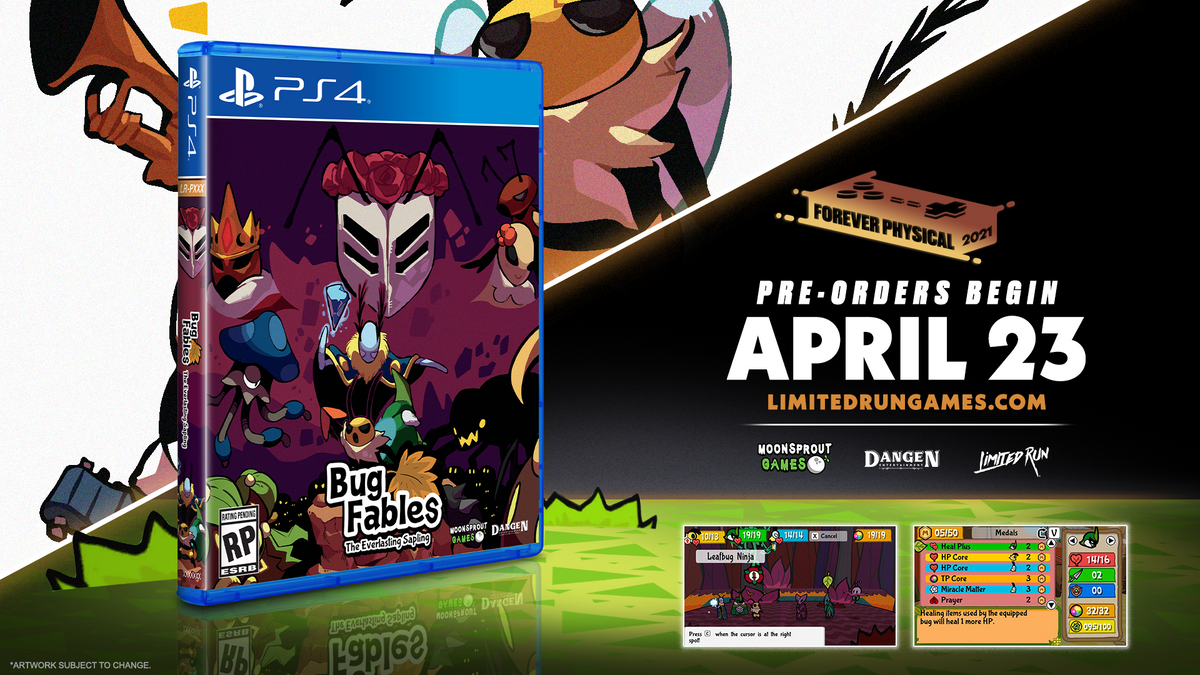 Limited Run 400 Bug Fables The Everlasting Sapling PS4