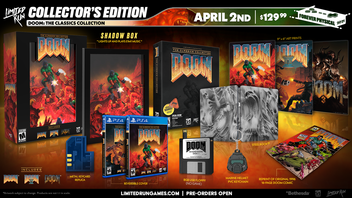 Limited Run 395 DOOM The Classics Collection Collector's Edition (P