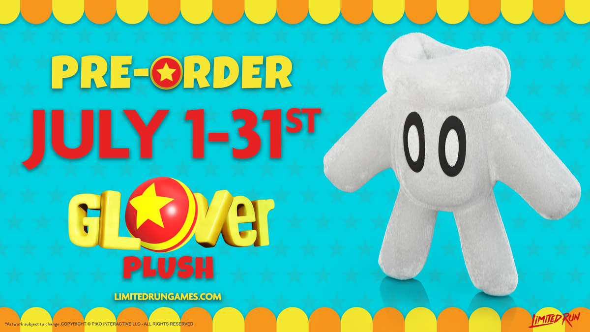 Glover Plush – Limited Run Games