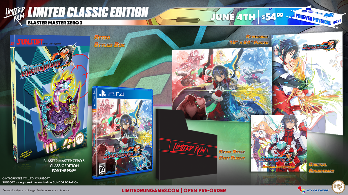 Blaster Master Zero 3 - Classic Edition: Limited Run PS4 Game