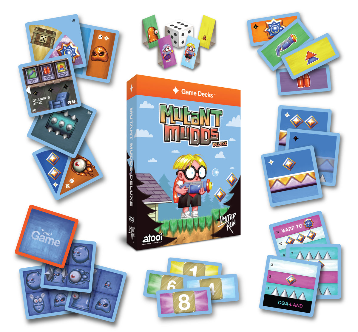 Mutant Mudds Deluxe Game Deck Blue Edition