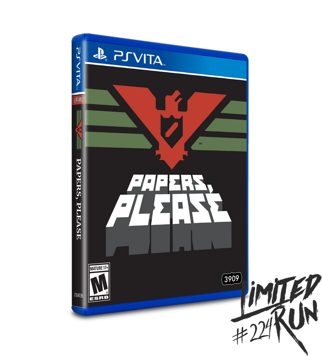 Limited Run #224: Papers, Please (Vita)