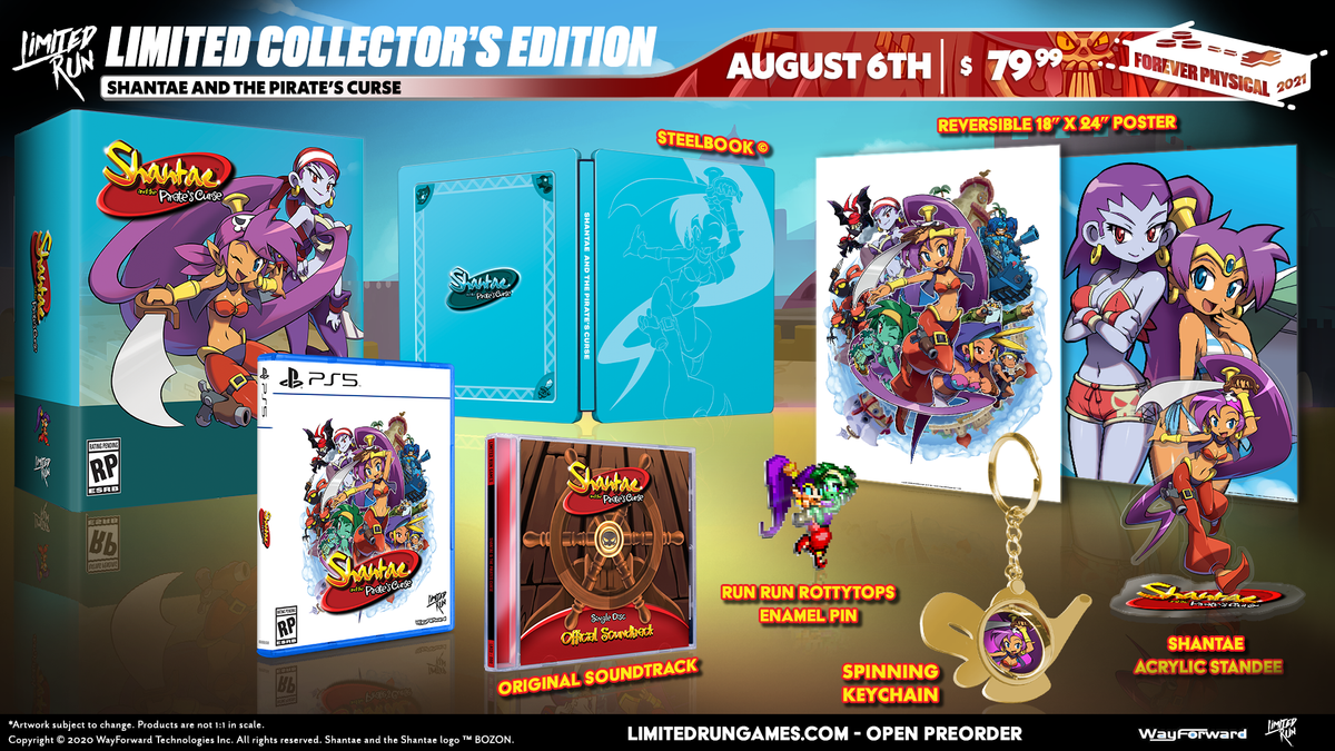 PS5 Limited Run #5: Shantae and the Pirate's Curse — Collector's