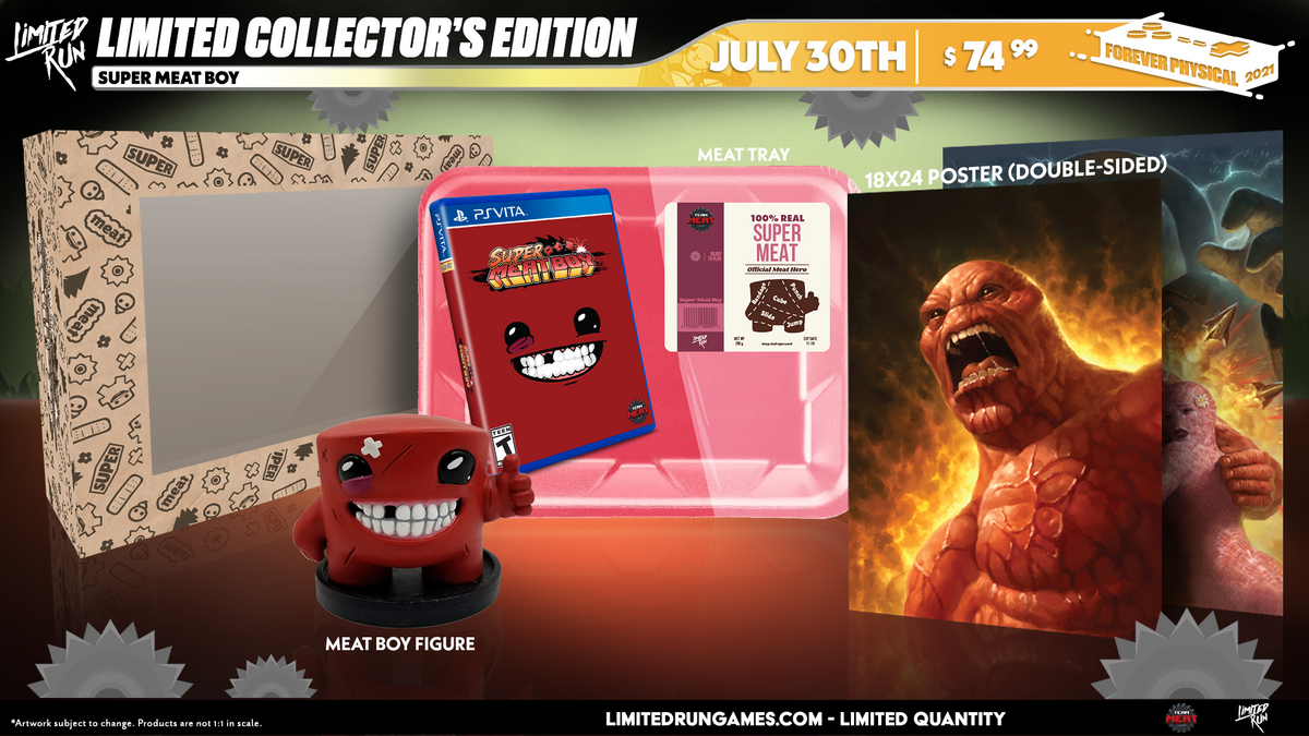 Limited Run 223 Super Meat Boy Collector s Edition Vita