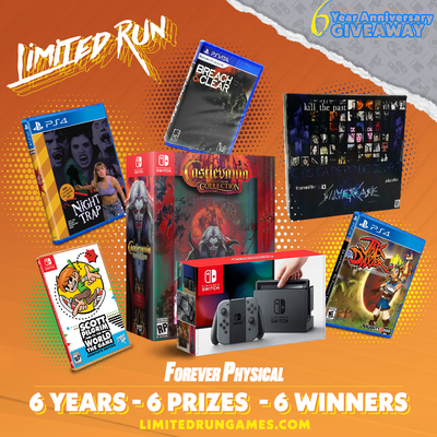 Happy Birthday! Limited Run Games is Celebrating its Sixth Anniversary!