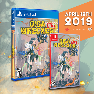 GIGA WRECKER Alt. preorders open for a month starting on April 19th.