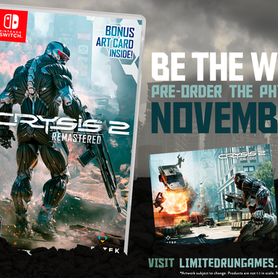 Crysis 2 and Crysis 3 Remastered Invade Limited Run Games with Two Deluxe Editions and Bonus Crysis Items