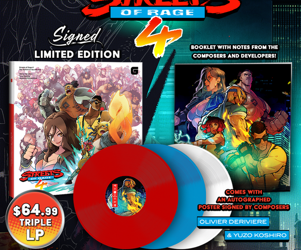 Streets of Rage 4 soundtrack on vinyl, for all the beat-em-up tunes you could ever want!