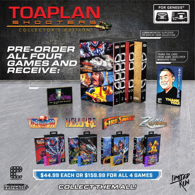 Toaplan Shooters will be available to order this Tuesday!