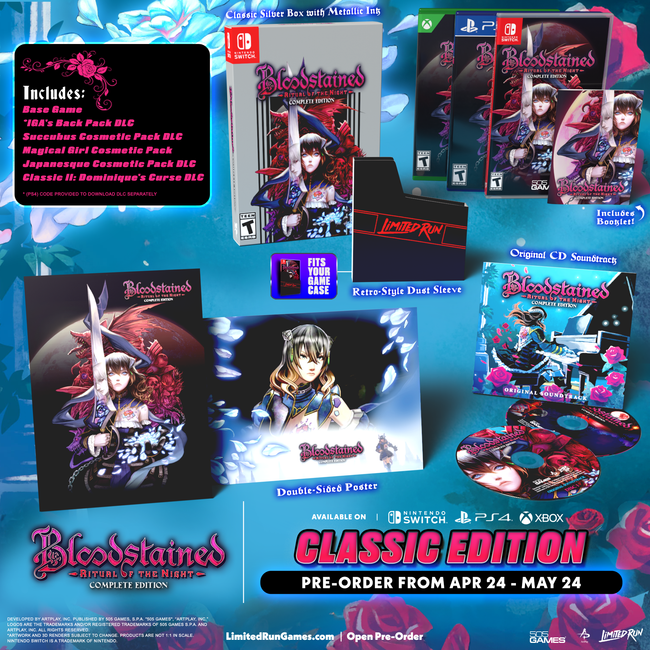 Bloodstained: Ritual of the Night Complete Edition - Classic Edition (Switch, PS4, Xbox)
