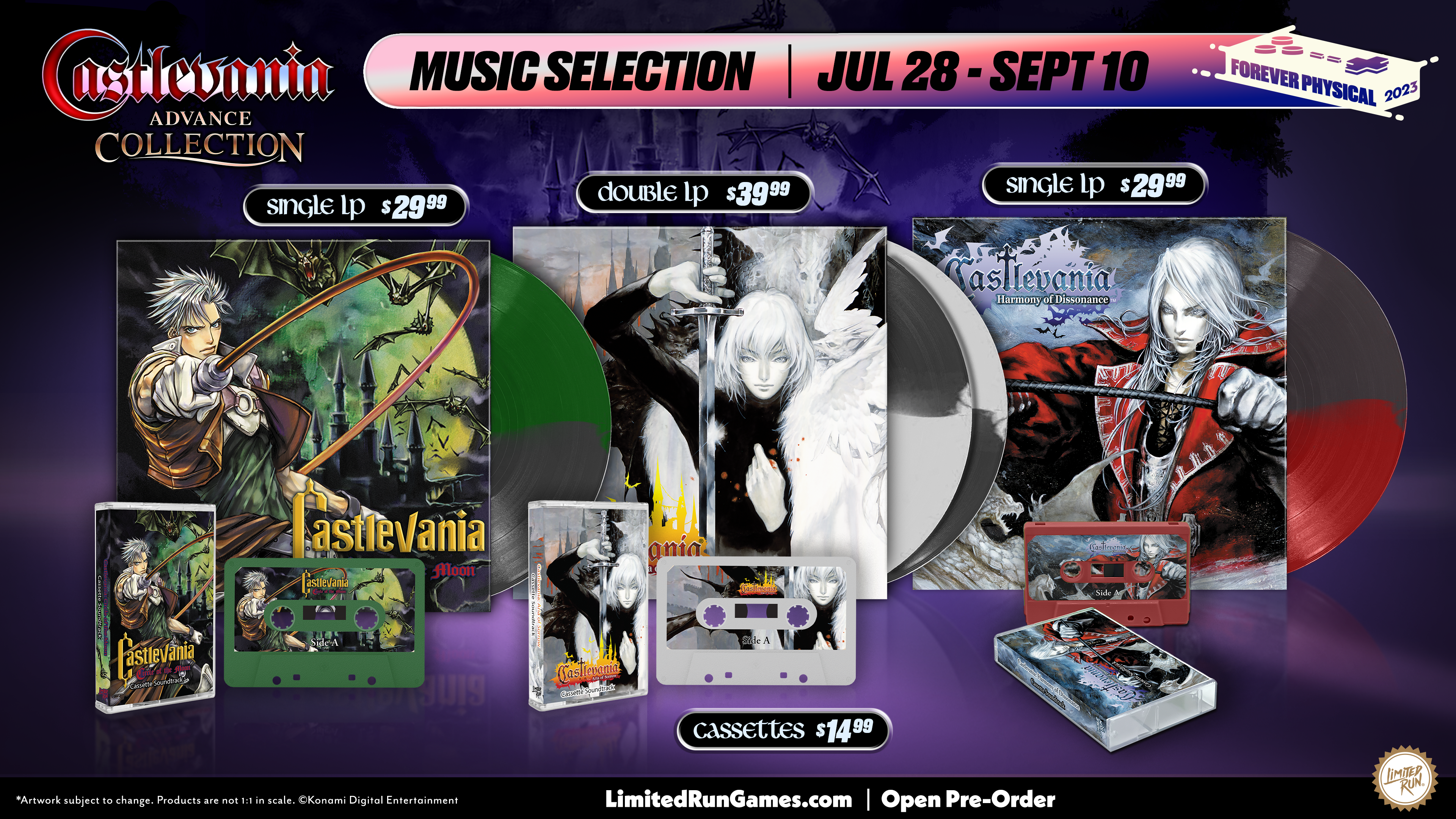 Castlevania: Circle Of The Moon - Bande Originale Cassette Audio - LRG Limited Run Games