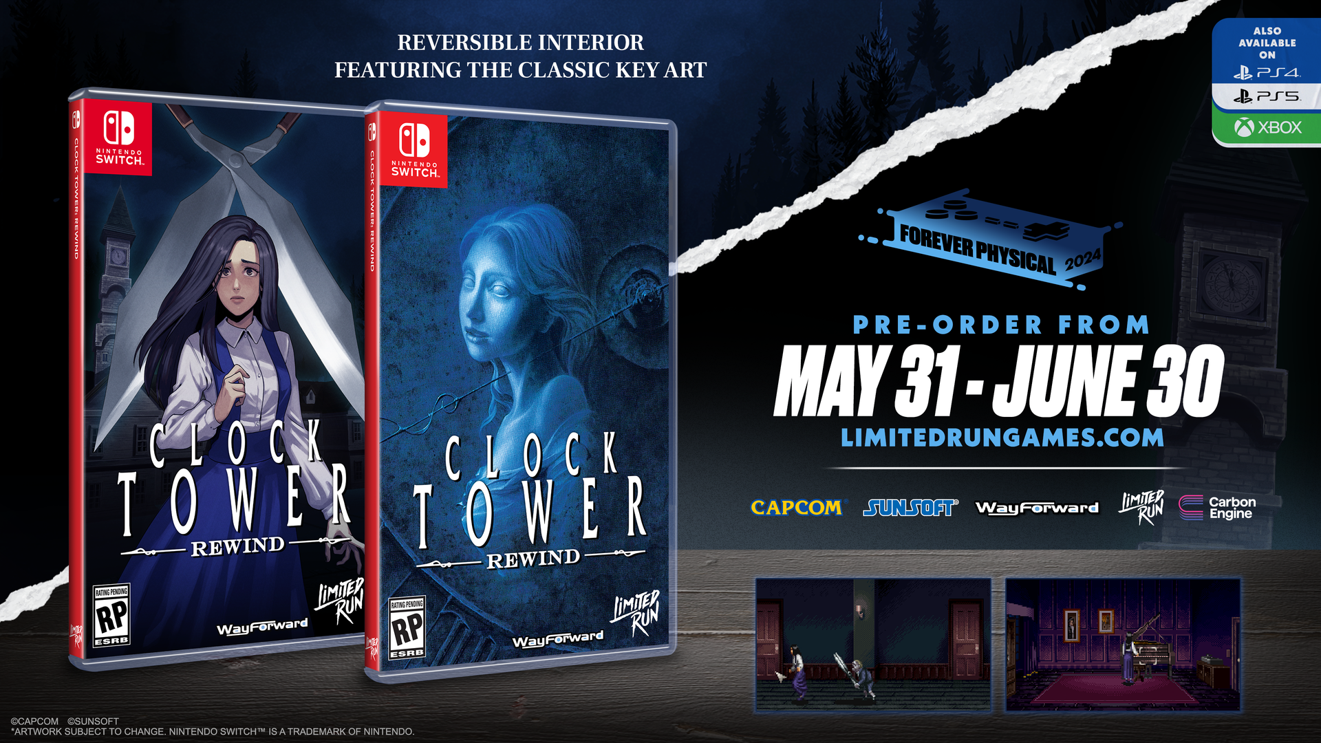 Switch Limited Run #243: Clock Tower Rewind – Limited Run Games Switch Limited Run #243: Clock Tower Rewind – Limited Run Games