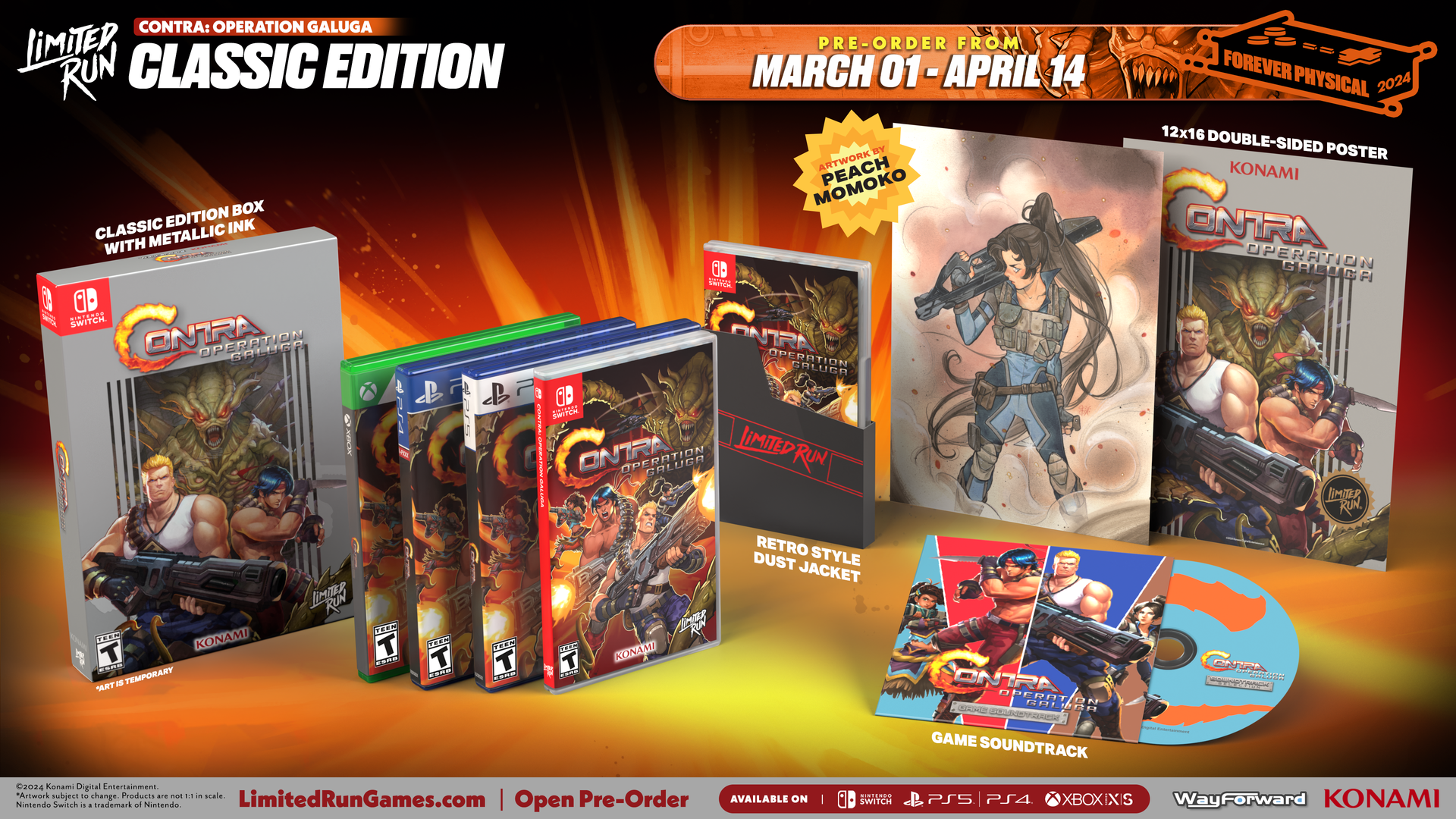 Limited Run #550: Contra: Operation Galuga Classic Edition (PS4