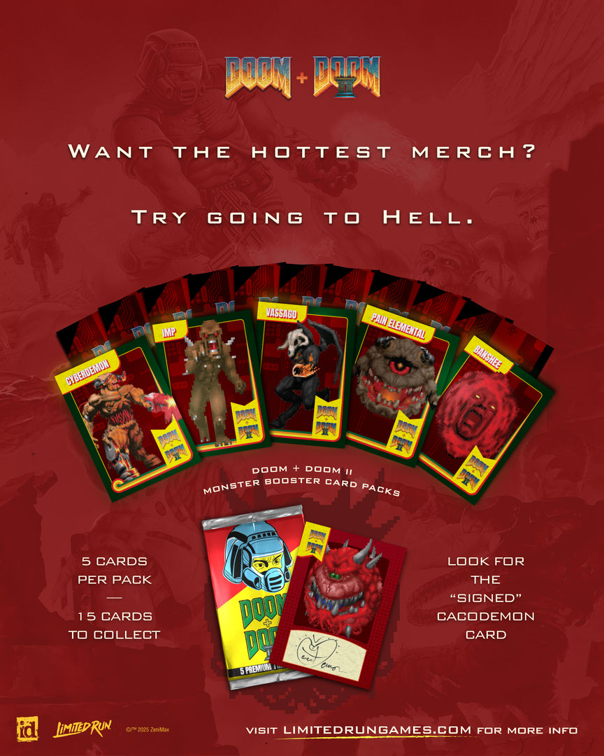 DOOM + DOOM II Monster Booster Card Pack Limited Run Games DOOM + DOOM II Monster Booster Card Pack Limited Run Games