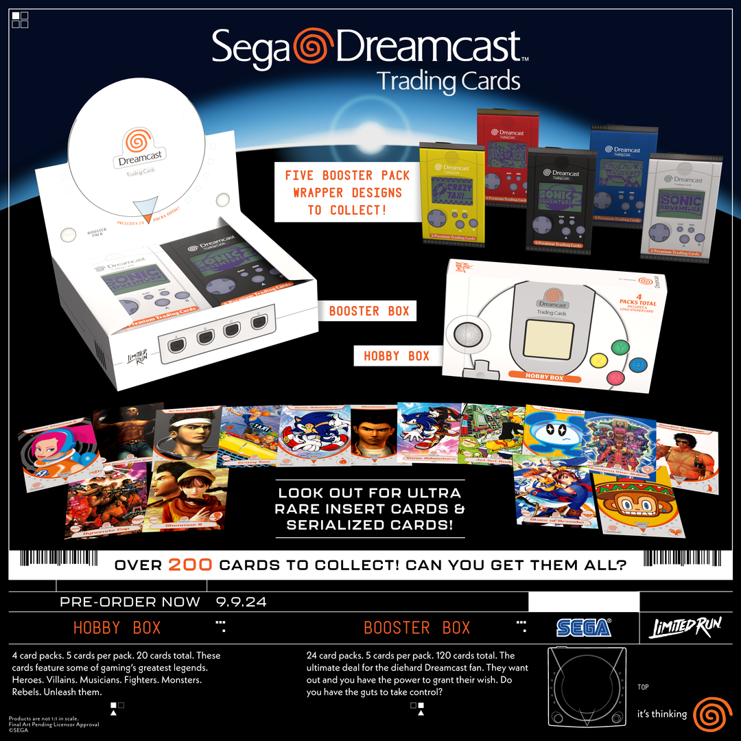 Sega Dreamcast Trading Cards - Booster Box Limited Run Games Sega Dreamcast Trading Cards - Booster Box Limited Run Games