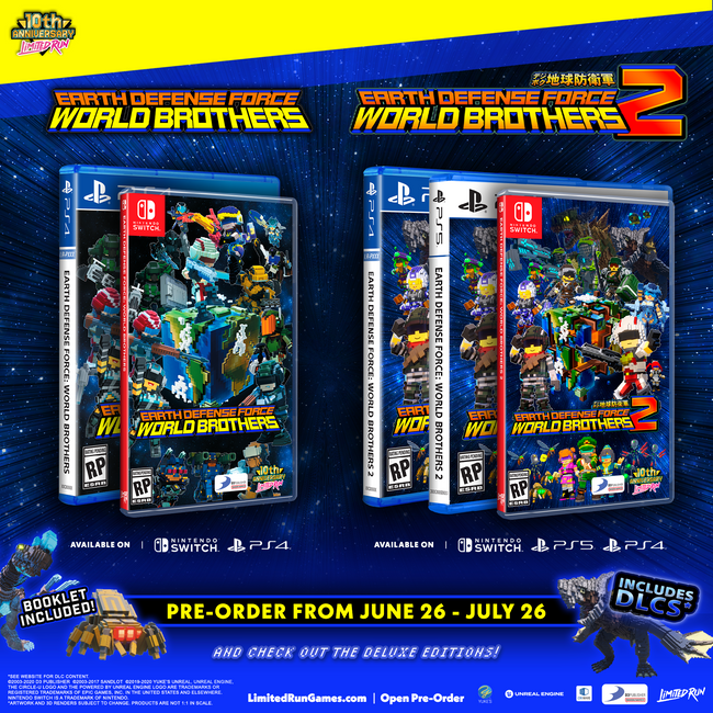 EARTH DEFENSE FORCE:WORLD BROTHERS Standard Edition (Switch, PS4)