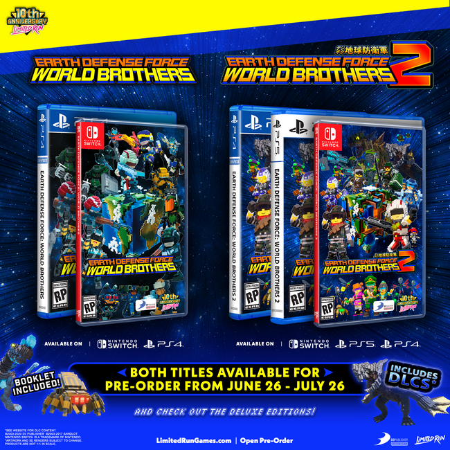EARTH DEFENSE FORCE: WORLD BROTHERS 2 Standard Edition (Switch, PS5, PS4)