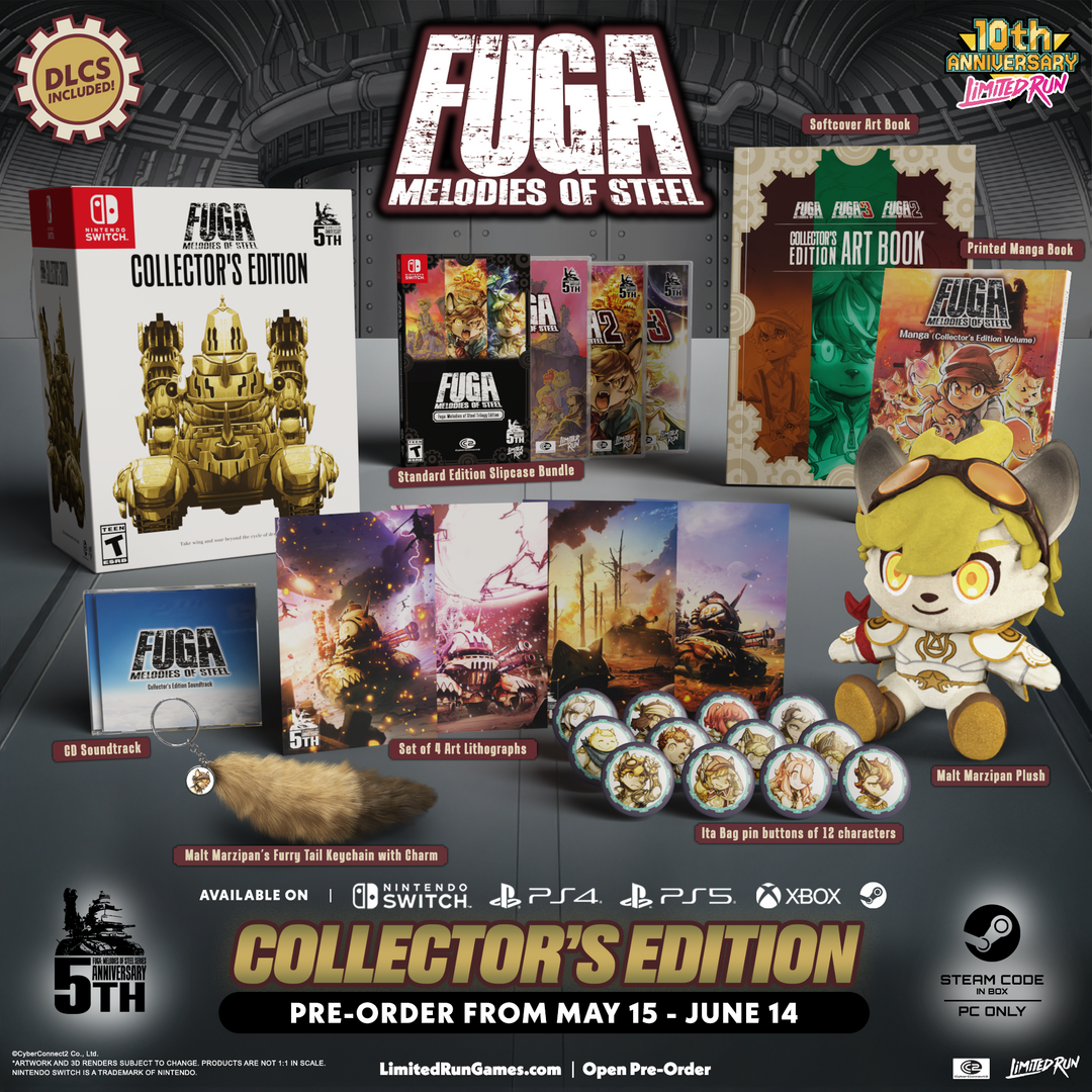 Fuga: Melodies of Steel 1, 2, & 3 Collector's Edition (Switch, PS5 Fuga: Melodies of Steel 1, 2, & 3 Collector's Edition (Switch, PS5
