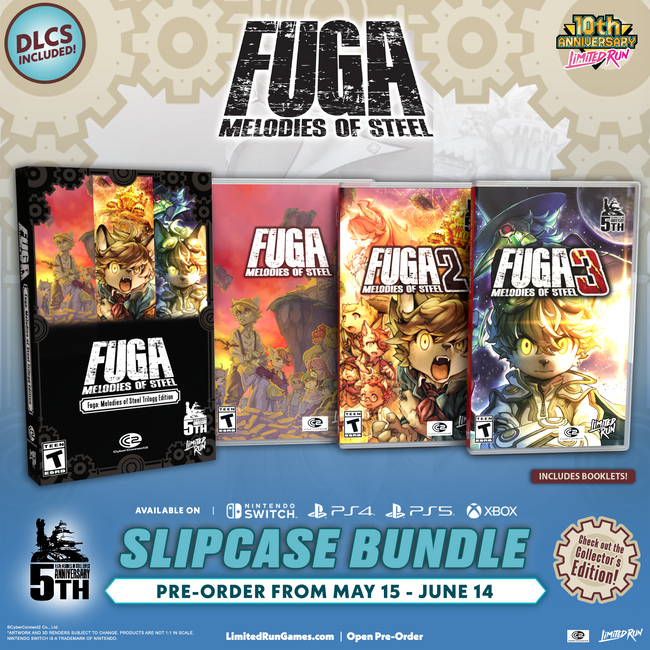 Fuga: Melodies of Steel 1, 2, & 3 Slipcase Bundle (Switch, PS5, PS4, Xbox)