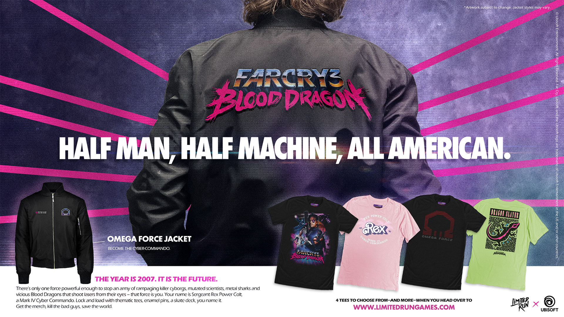 Far Cry 3 - Blood Dragon Omega Force T-Shirt – Limited Run Games