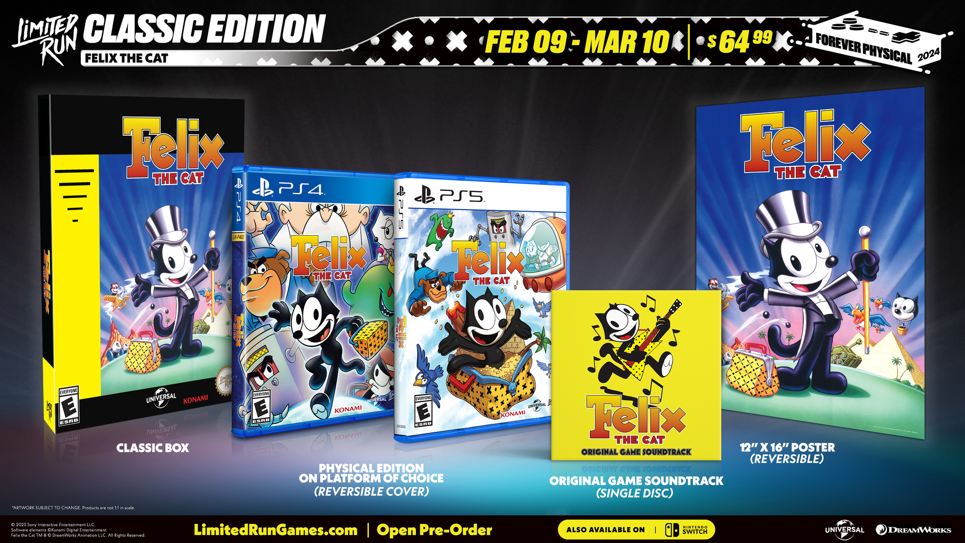 Limited Run #526: Felix the Cat Classic Edition (PS4) – Limited Limited Run #526: Felix the Cat Classic Edition (PS4) – Limited