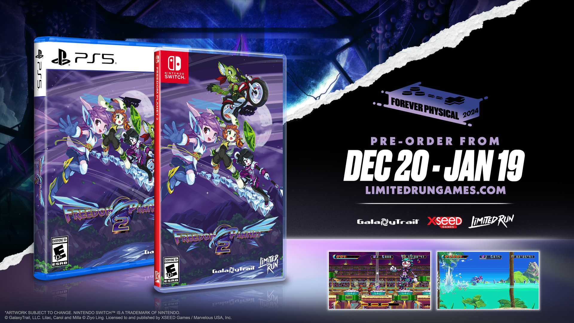 Freedom Planet 2 Standard Edition (Switch, PS5) – Limited Run Games Freedom Planet 2 Standard Edition (Switch, PS5) – Limited Run Games