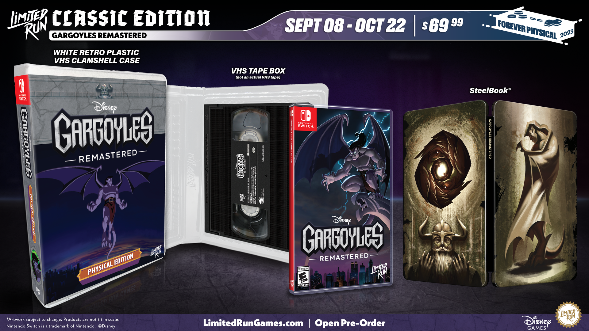 Switch Limited Run #208: Gargoyles Remastered Classic Edition Switch Limited Run #208: Gargoyles Remastered Classic Edition