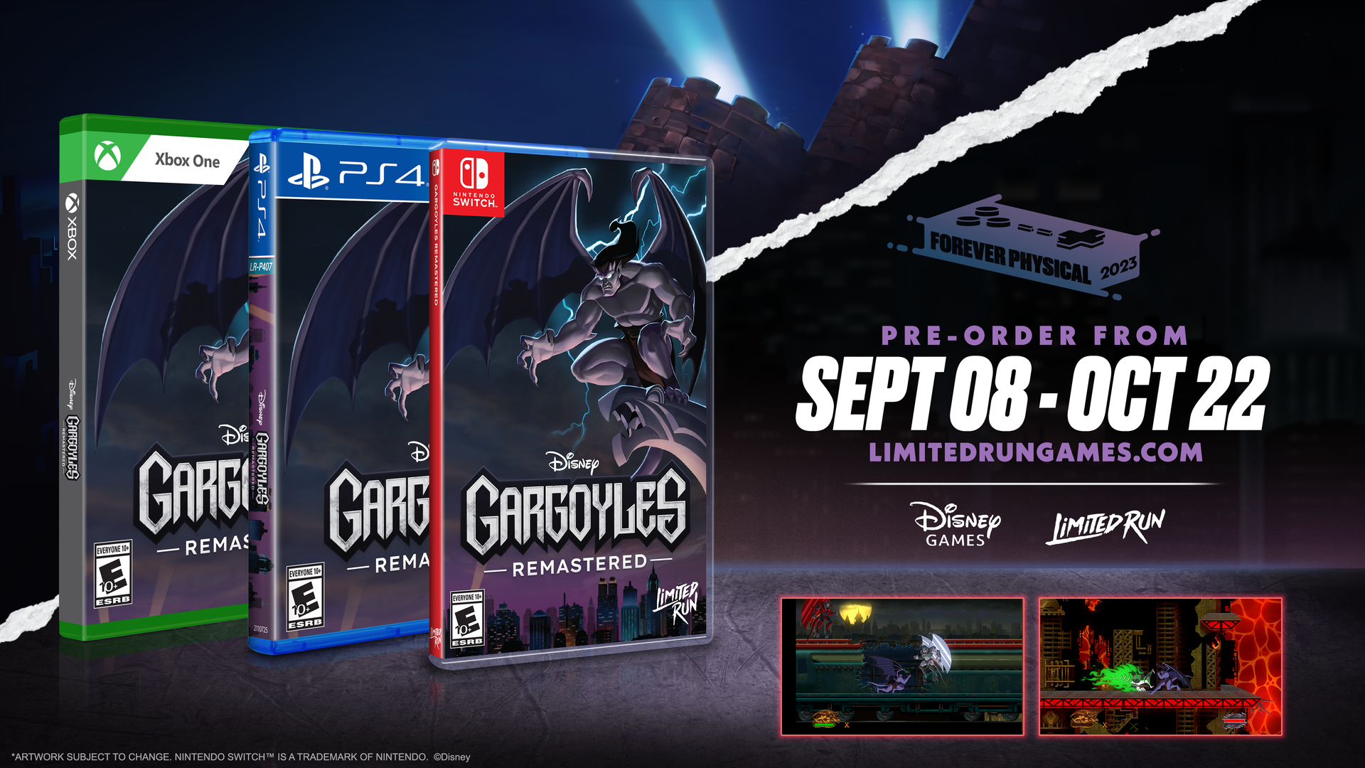 Switch Limited Run #208: Gargoyles Remastered – Limited Run Games Switch Limited Run #208: Gargoyles Remastered – Limited Run Games