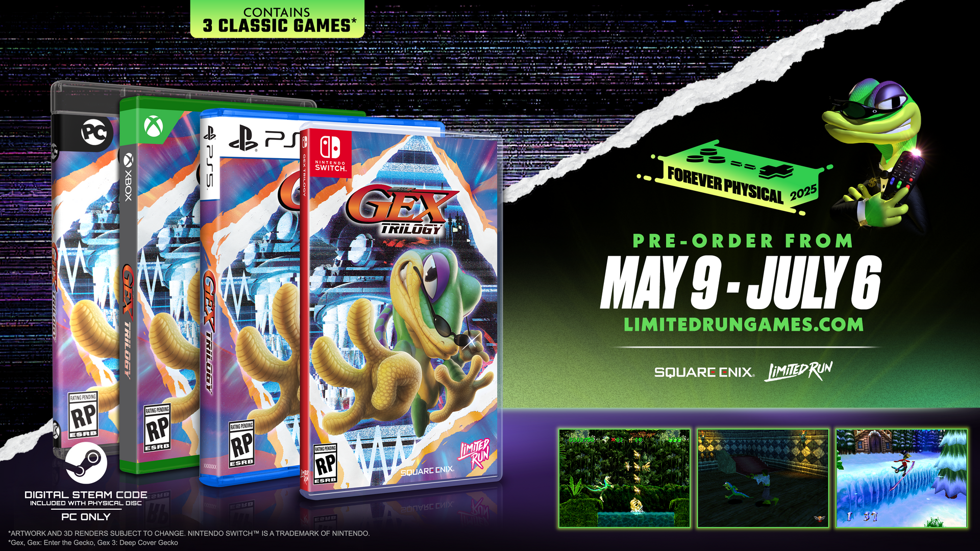 GEX Trilogy Standard Edition (Switch, PS5, Xbox, PC) – Limited Run GEX Trilogy Standard Edition (Switch, PS5, Xbox, PC) – Limited Run