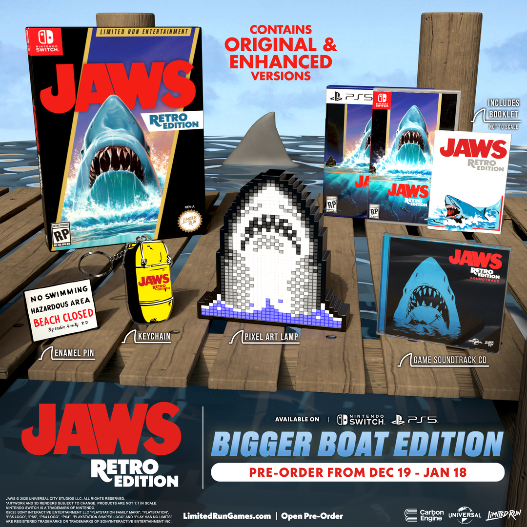 H&o the arth nomad union コラボ　サメJAWS Jaws Retro Edition Bigger Boat Edition (Switch, PS5) – Limited Run