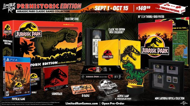 Jurassic Park Classic Games Collection Prehistoric Edition PS4