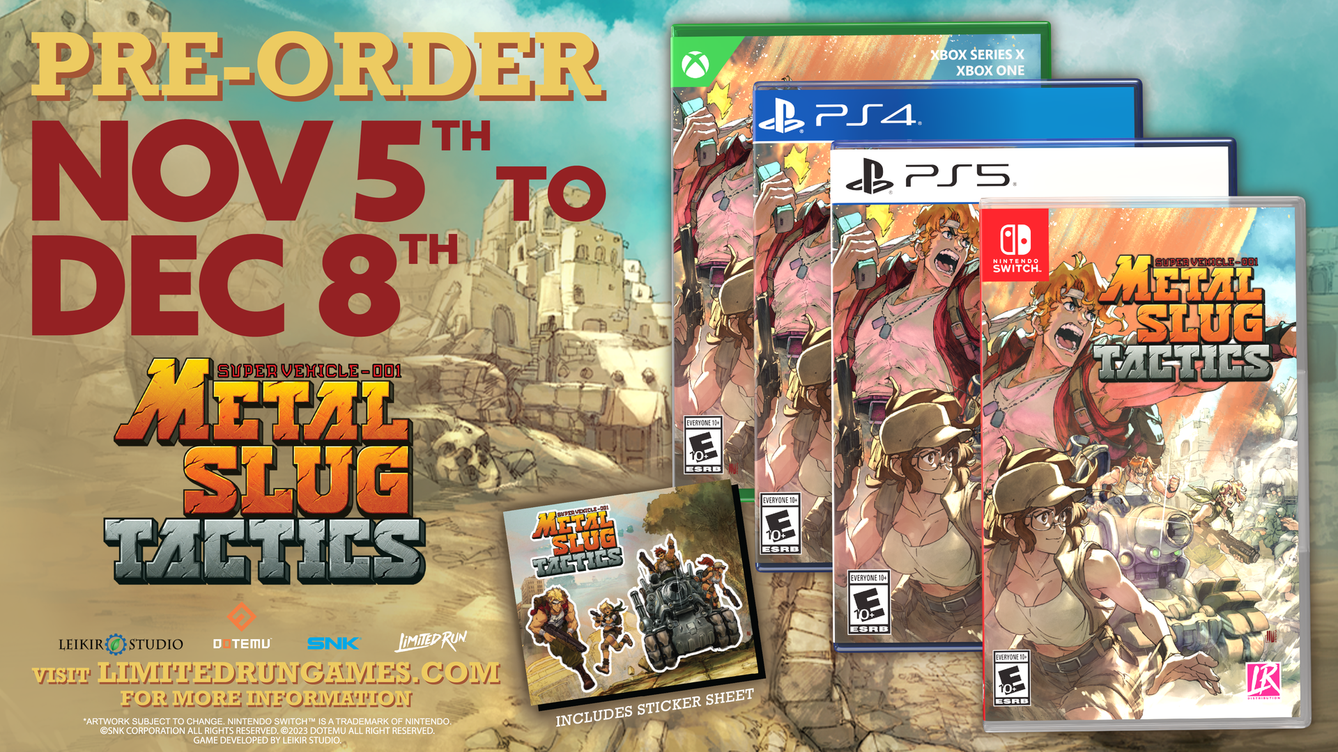 Metal Slug Tactics Standard Edition (Switch, PS5, PS4, Xbox Metal Slug Tactics Standard Edition (Switch, PS5, PS4, Xbox