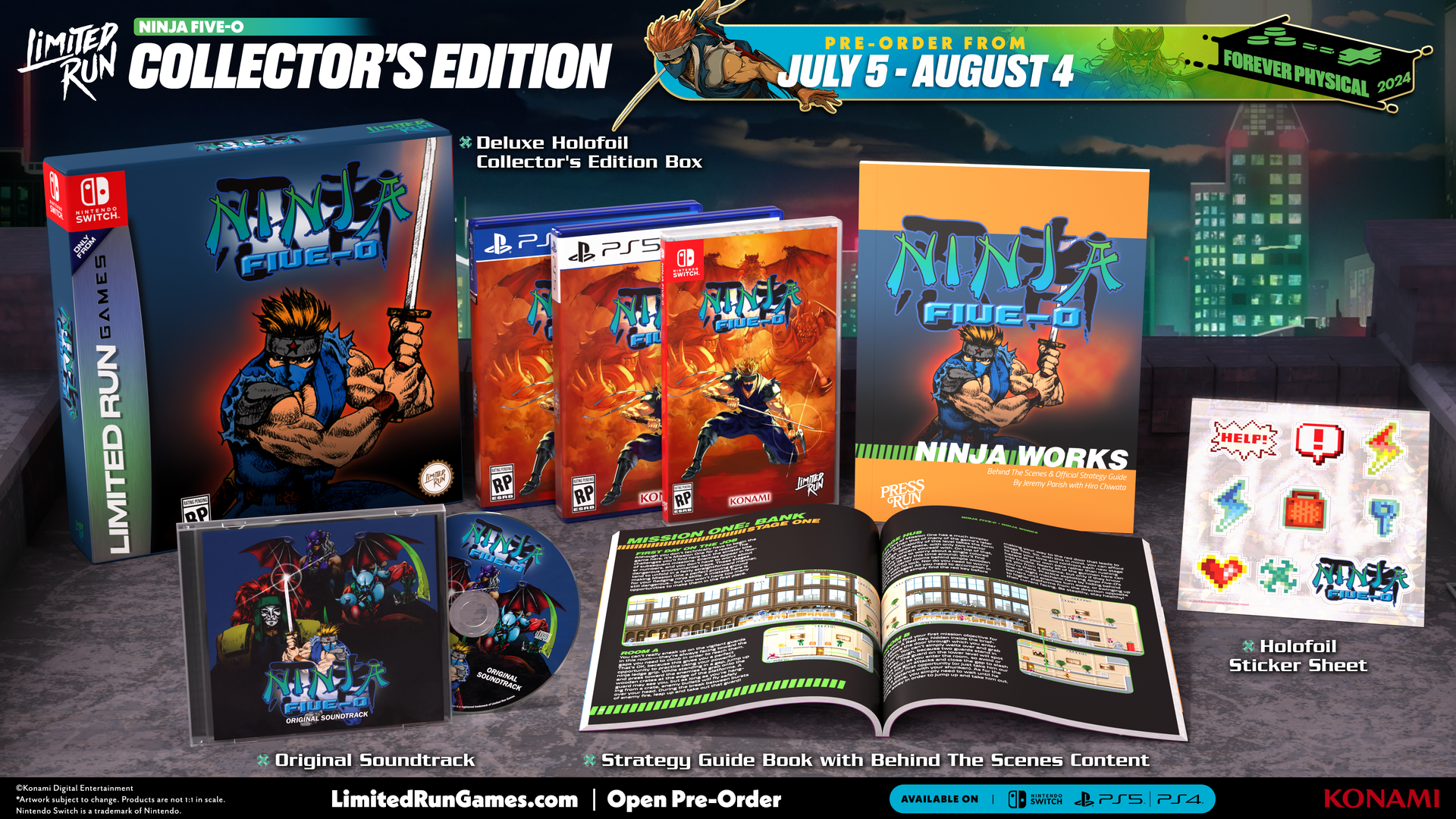 Limited Run #564: Ninja Five-O Collector's Edition (PS4) – Limited Limited Run #564: Ninja Five-O Collector's Edition (PS4) – Limited