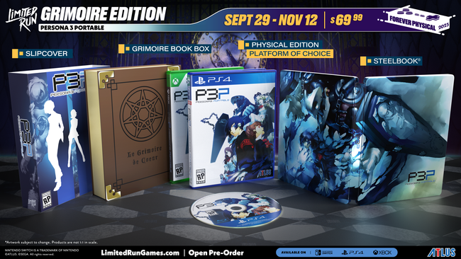 Limited Run #537: Persona 3 Portable Grimoire Edition (PS4)