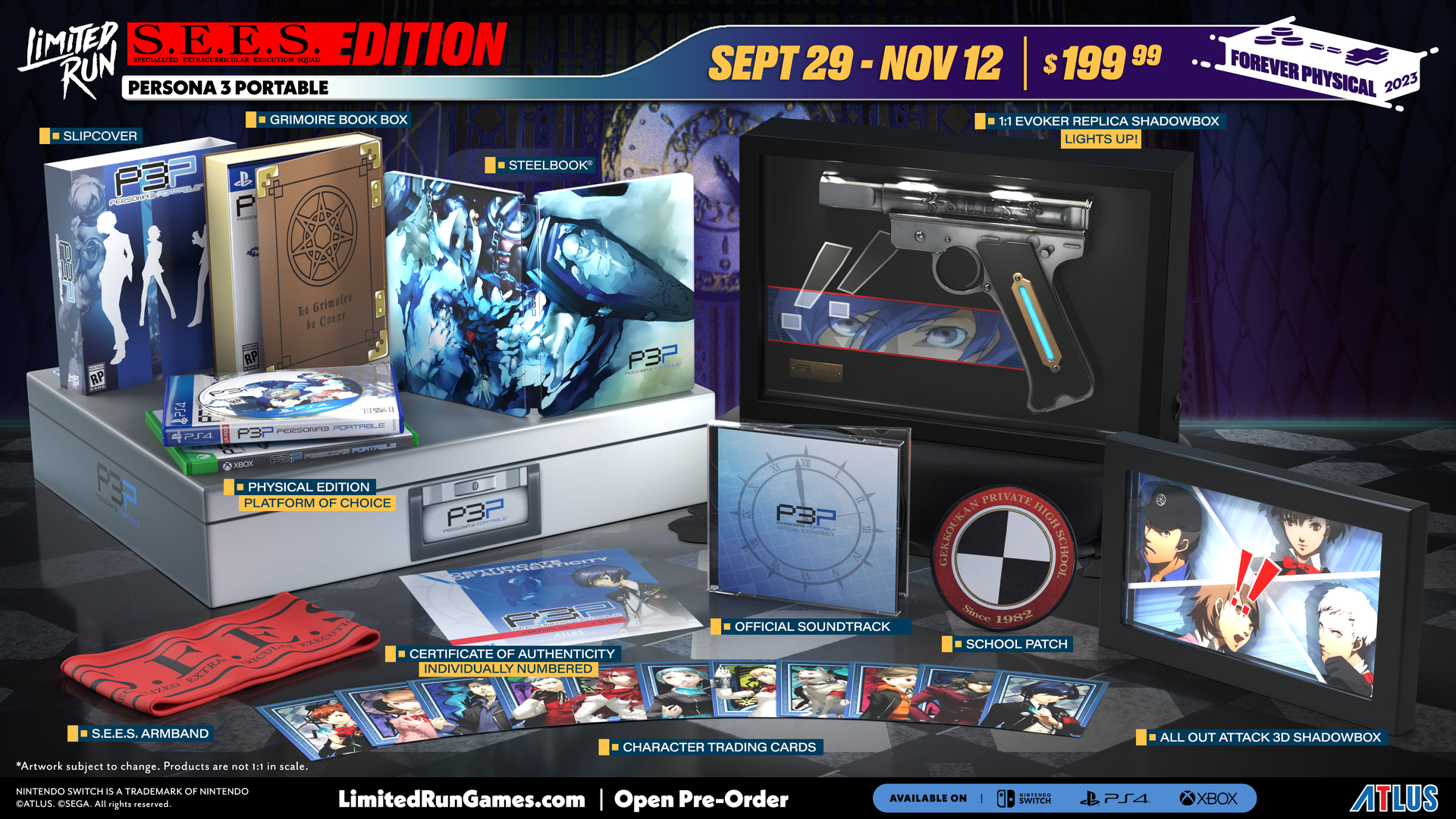 Limited Run #537: Persona 3 Portable S.E.E.S. Edition (PS4
