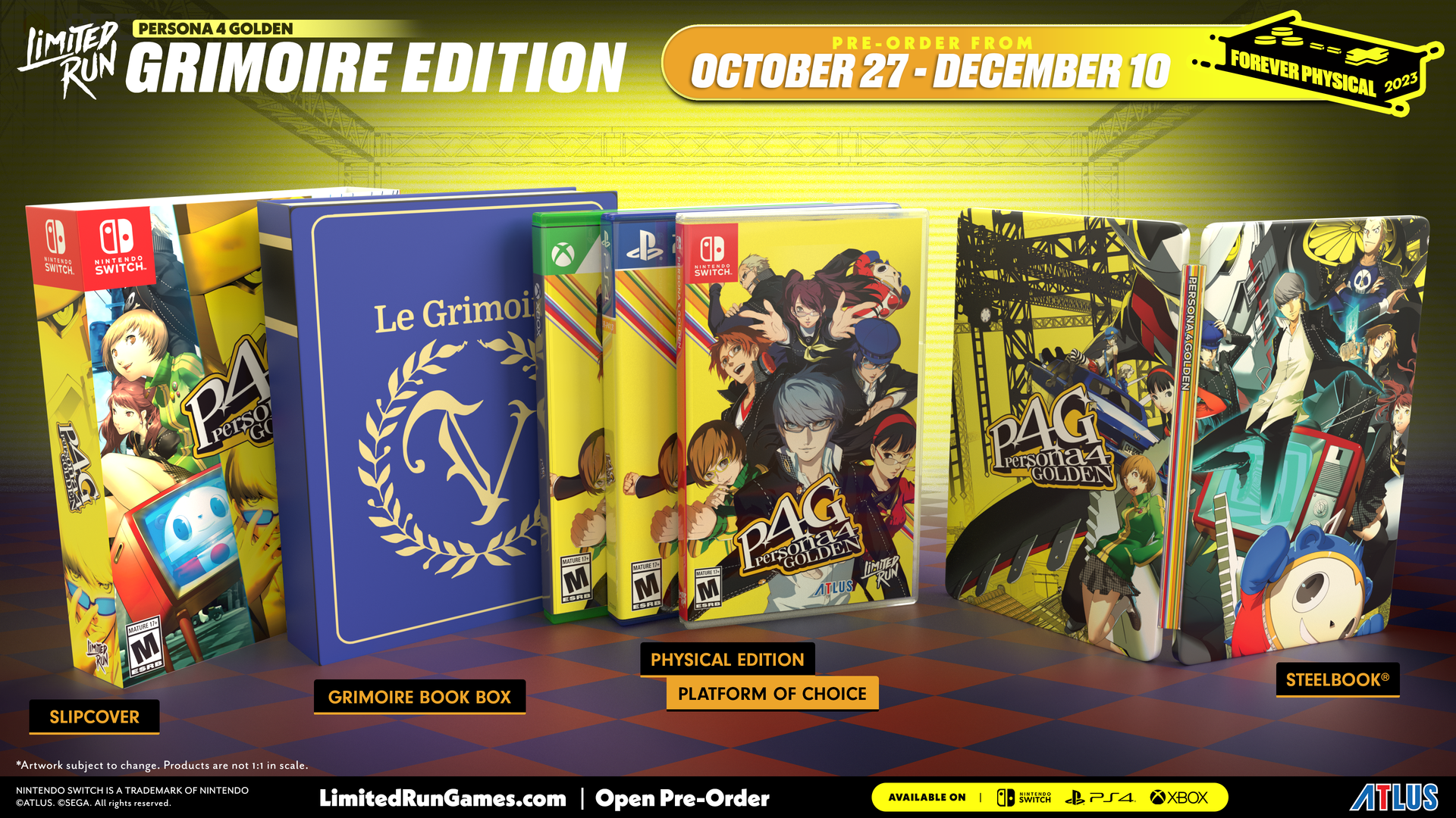 LIMITED RUN ペルソナ4ゴールデングリモワールエディション Switch Limited Run #214: Persona 4 Golden Grimoire Edition