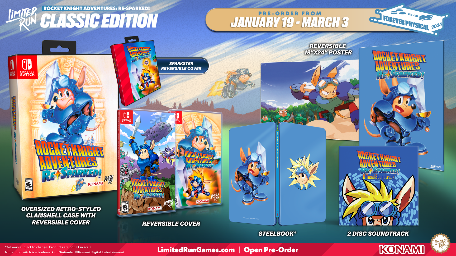 Switch Limited Run #209: Rocket Knight Adventures: Re-Sparked Switch Limited Run #209: Rocket Knight Adventures: Re-Sparked