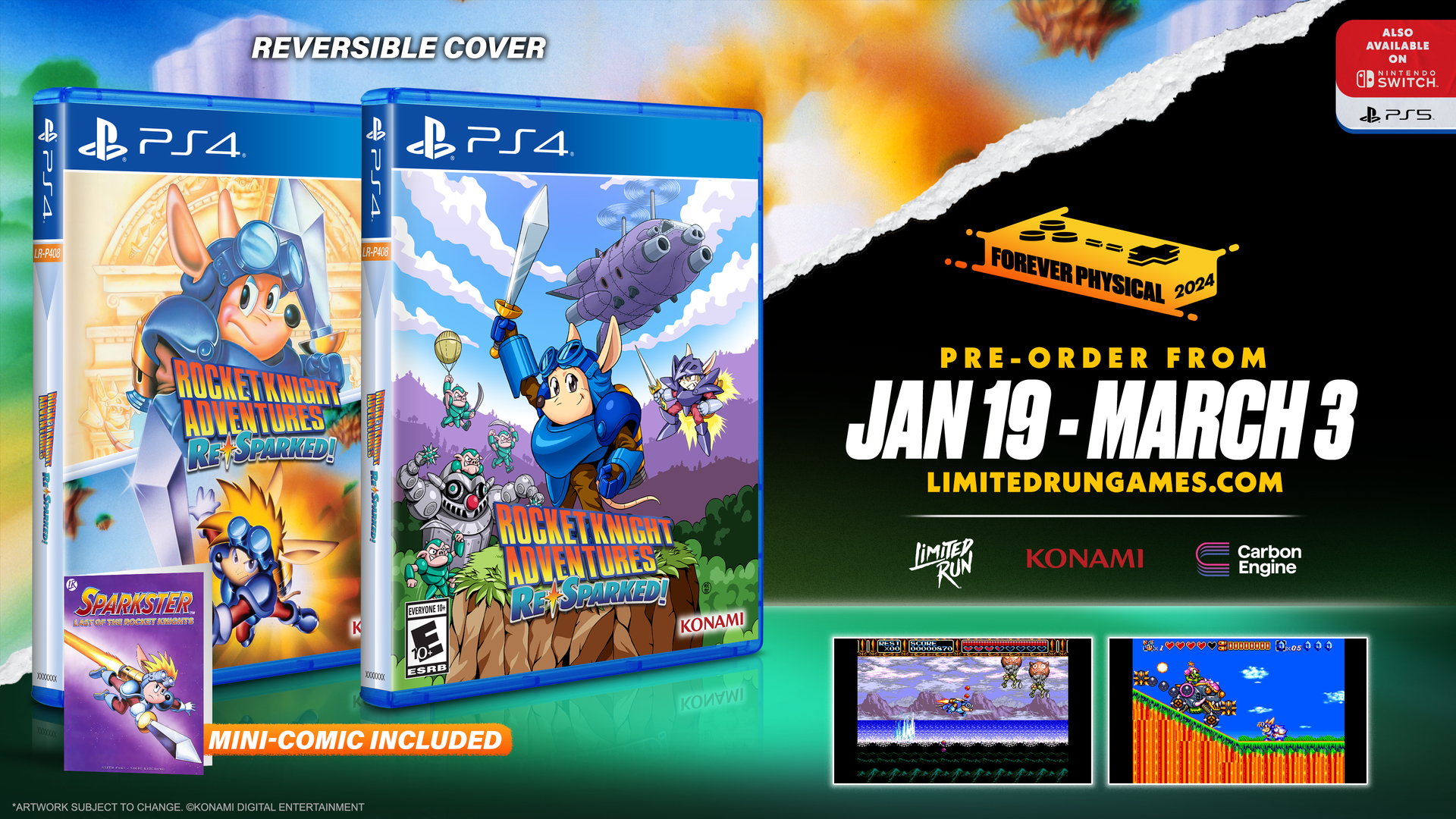 新品未開封ROCKET KNIGHT ADVENTURES Re-Sparked Rocket Knight Adventures: Re-Sparked for Nintendo Switch