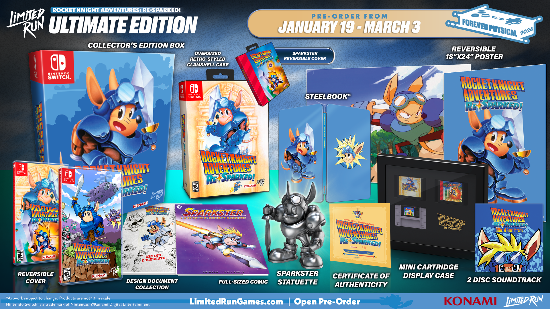 Switch Limited Run #209: Rocket Knight Adventures: Re-Sparked Switch Limited Run #209: Rocket Knight Adventures: Re-Sparked