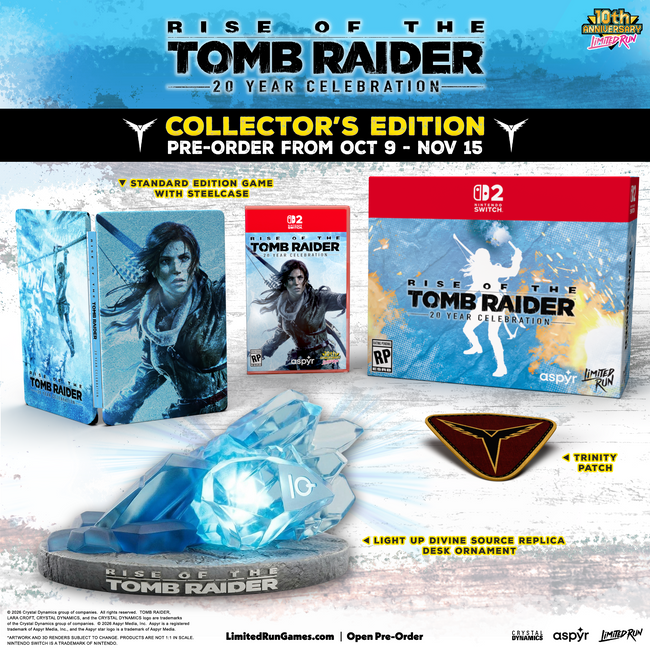 Switch 2 Limited Run #8: Rise of the Tomb Raider: 20 Year Celebration - Collector's Edition