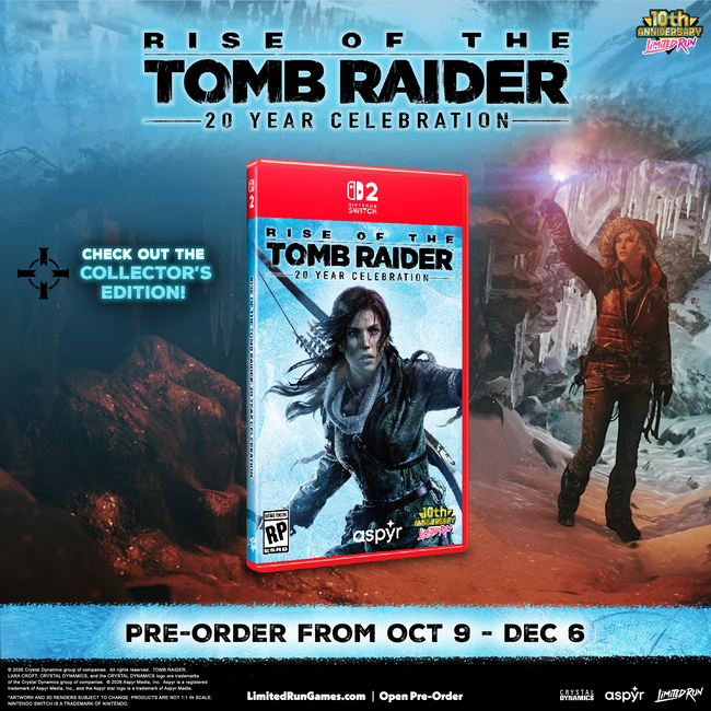 Switch 2 Limited Run #8: Rise of the Tomb Raider: 20 Year Celebration - Standard Edition
