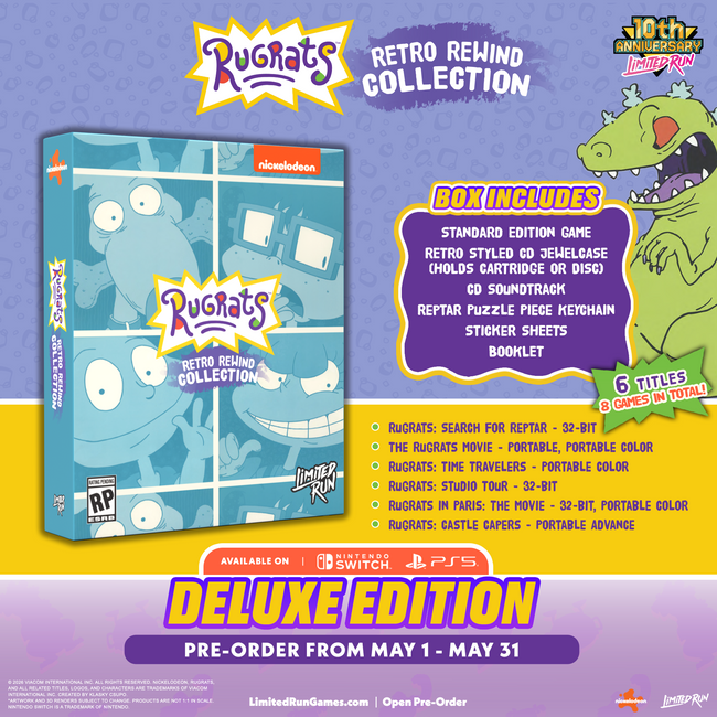 Rugrats: Retro Rewind Collection Deluxe Edition (Switch, PS5)