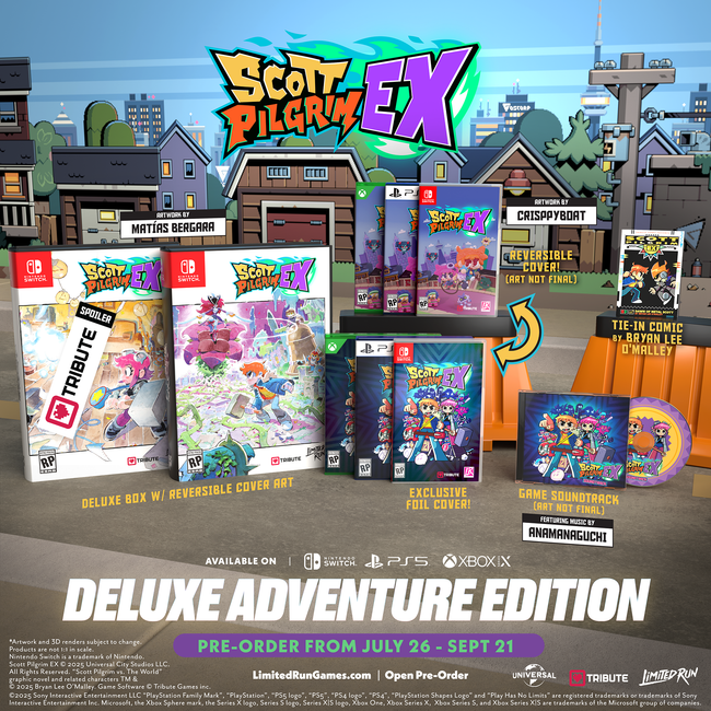 Scott Pilgrim EX Deluxe Adventure Edition (Switch, PS5, Xbox)